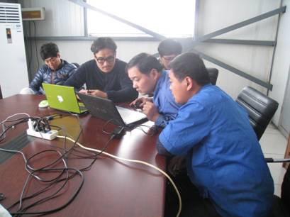 Korean customers to product acceptance and technical training